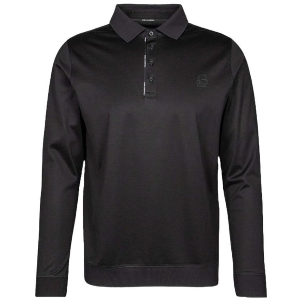 KARL LAGERFELD POLO MEN BLACK SHIRT